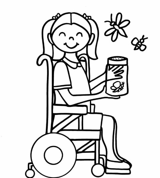 Раскраски дети с ограниченными возможностями