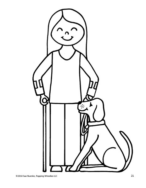 Раскраска инвалид