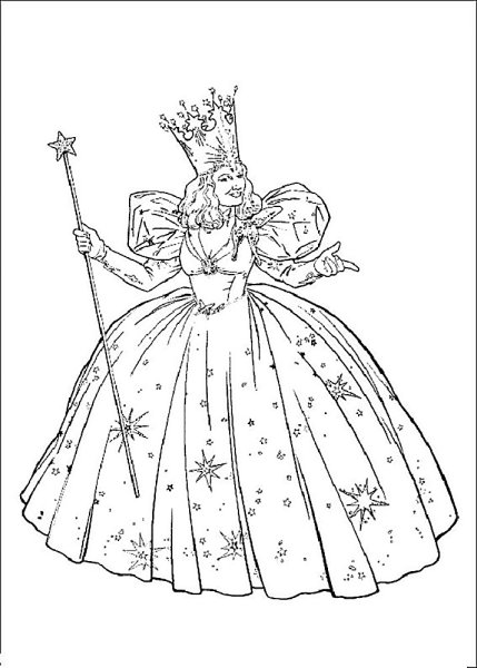 Раскраска волшебница