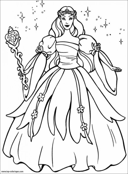 Раскраска Барби Лебединое озеро