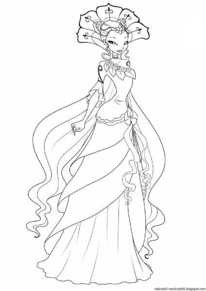 Раскраски Винкс Дафна