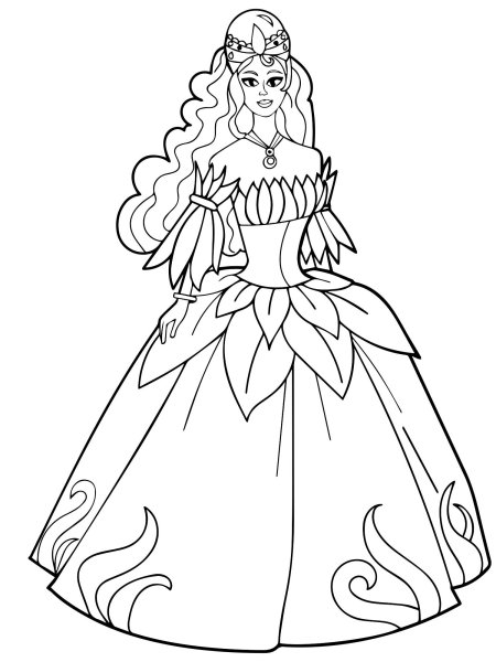 Раскраски для девочек принцессы