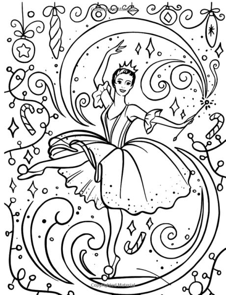 Раскраска Фея драже из Щелкунчика