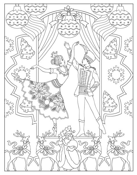 Щелкунчик раскраска