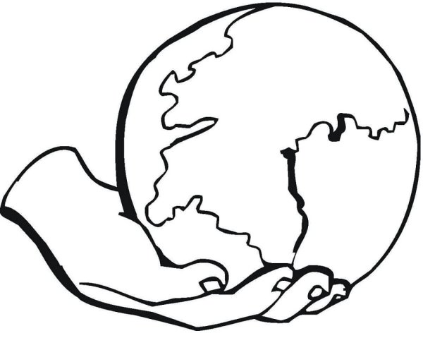 Планета земля раскраска