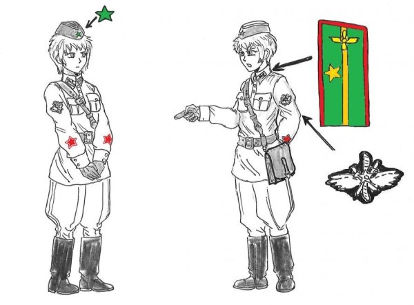 Раскраска пограничники Российской армии