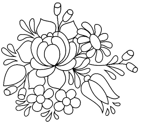 Эскизы цветы для росписи