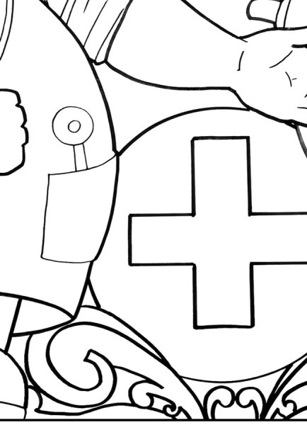 Раскраски ко Дню медика для детей