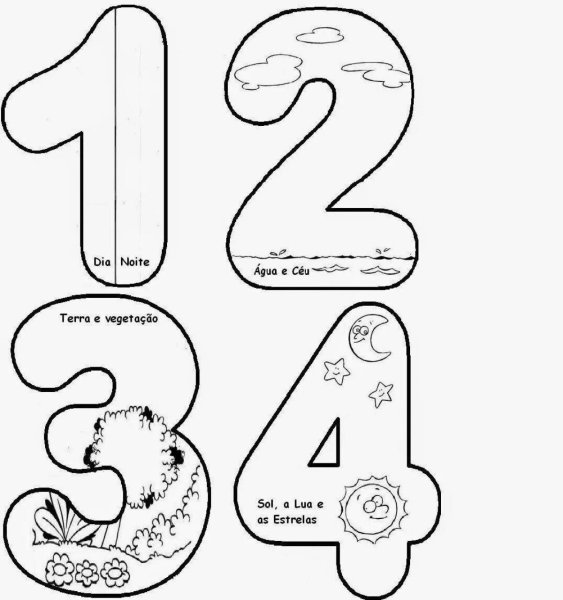 Первый день творения раскраска