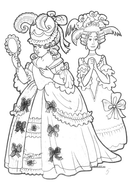 Бал маскарад раскраска