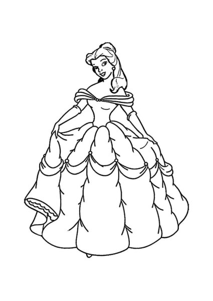 Раскраска. Бал принцессы