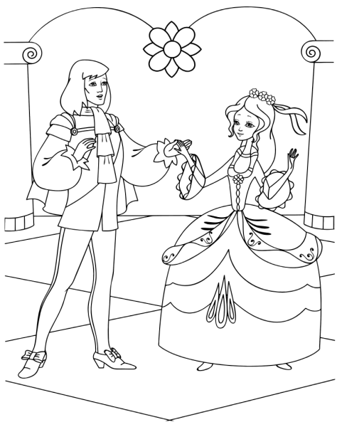 Золушка Советский мультфильм раскраска