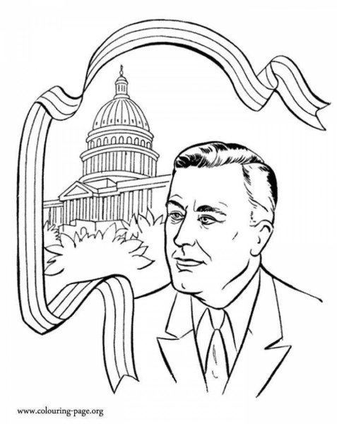Franklin Delano Roosevelt раскраски