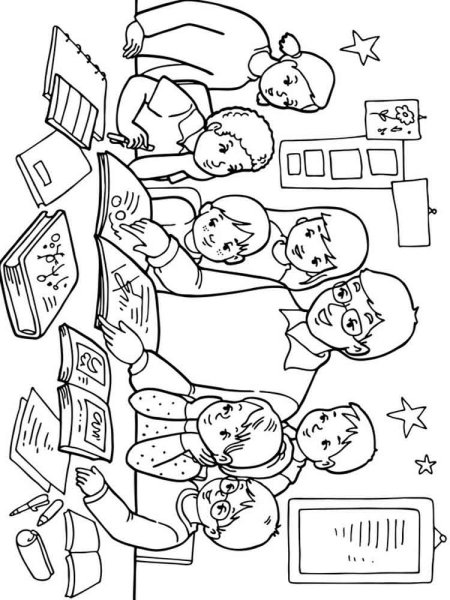 Раскраска на дениучителя