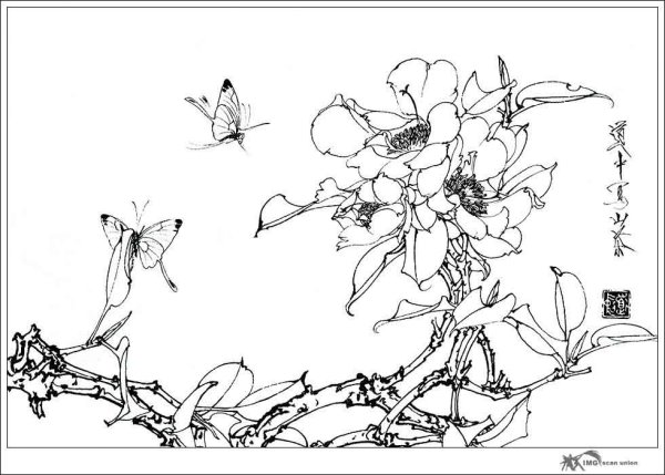 Раскраски в стиле китайской живописи