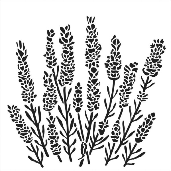 Трафарет Лаванда