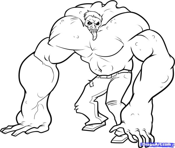 Громила раскраска