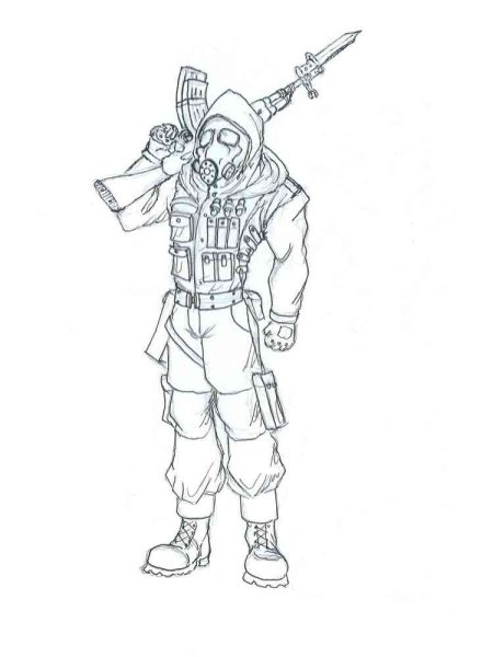 Раскраски сталкер монолит