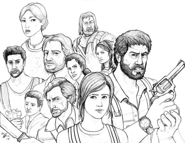 Раскраска the last of us