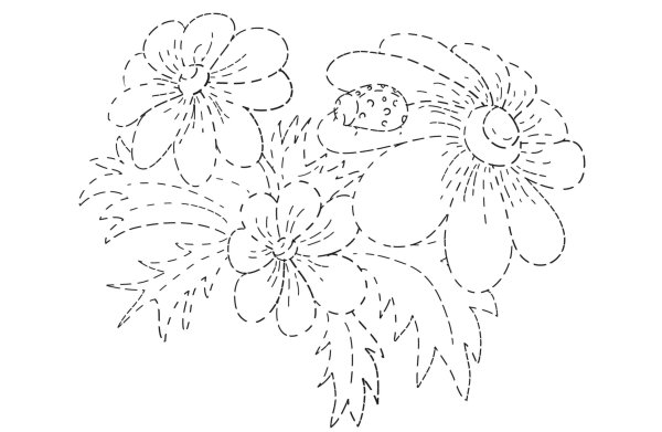 Рисование по точкам цветы