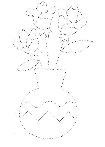 Обведи ваза с цветами