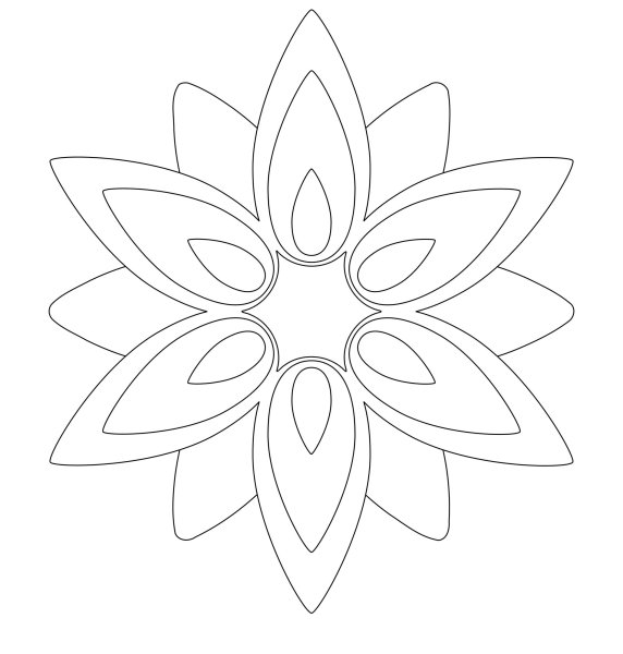 Цветок шаблон