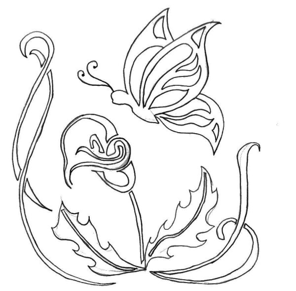 Вырезалки на окна цветы