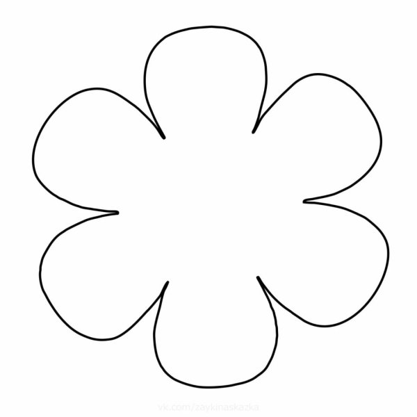 Цветок шаблон