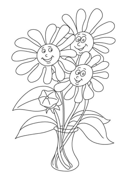 Семицветик раскраска