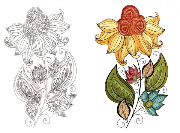 Стилизованный цветок