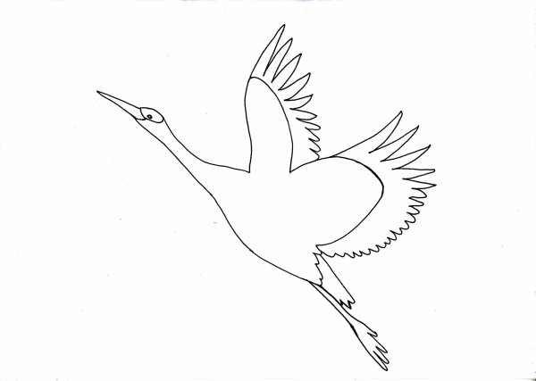 Журавли для вырезания