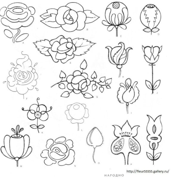 Легкий цветочный орнамент