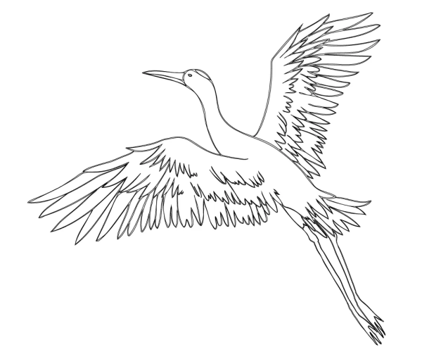 Журавли для вырезания