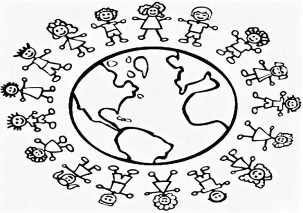 Раскраска единство народов