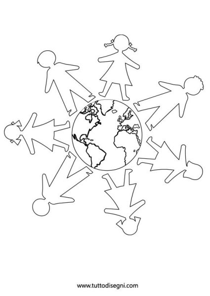 Раскраски толерантность для детей