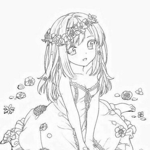 Раскраски для девочек 8 лет аниме