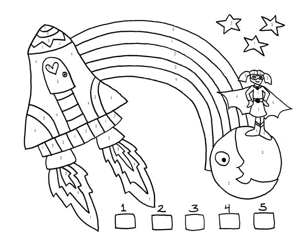 Космос для детей раскраска с заданиями