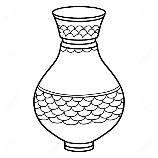 Ваза с рисунком