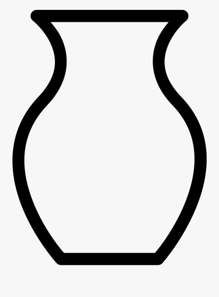 Трафарет ваза для цветов