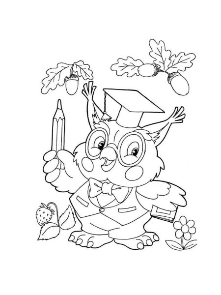 Раскраска школа