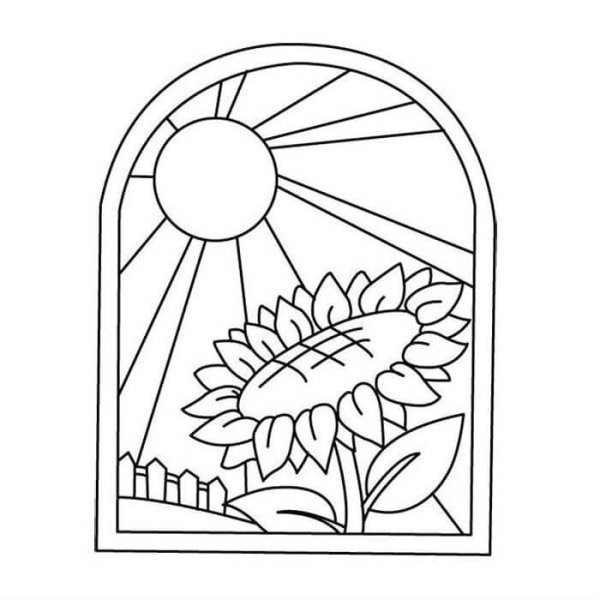 Шаблоны для витража для детей