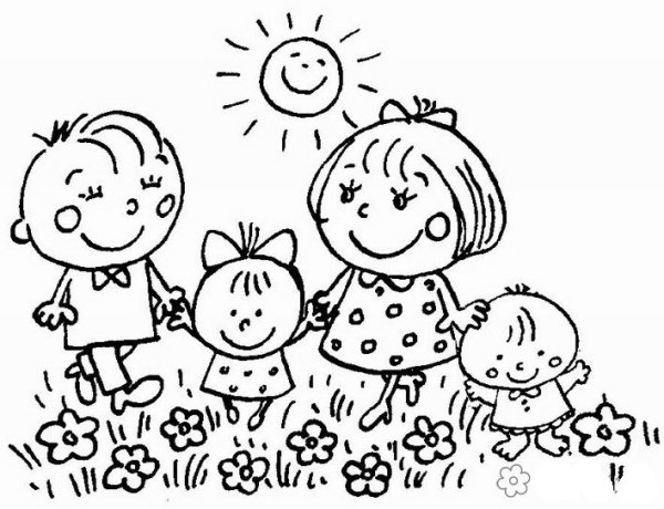 Раскраски ко Дню защиты детей