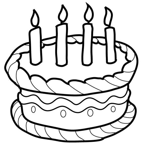 Раскраска торт