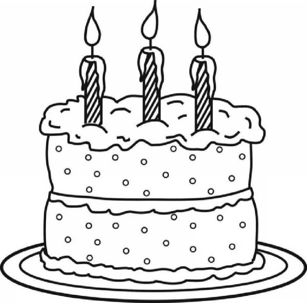 Раскраска торт