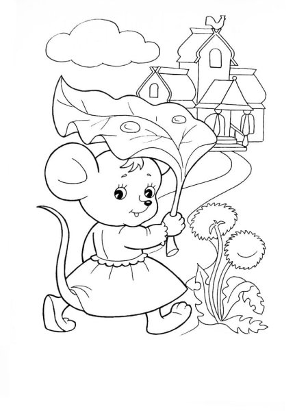 Раскраски из сказки Теремок для детей