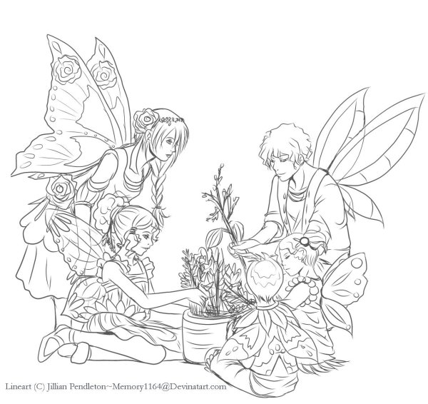 Эльфы не Раскрашенные