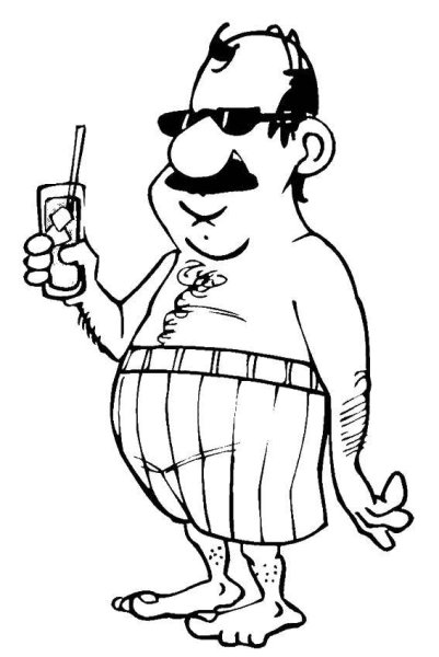 Раскраска мужчина