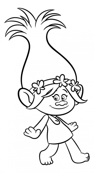 Тролль Розочка танцует