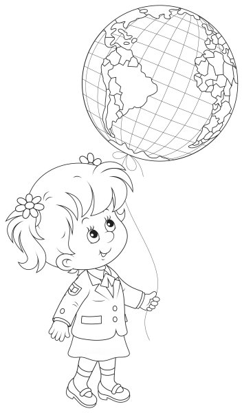 Раскраска школа