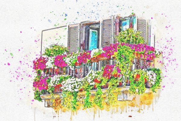 Нарисовать балкон